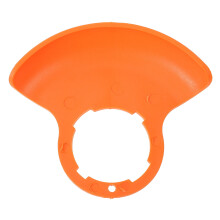Deflektor trávy pre záhradný traktor oranžový ABS1Set