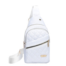 Bolso bandolera blanco impermeable para mujer, 11,81 x 6,69