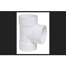 PVC Straight Tee 3 in Hub x 3 in Diameter