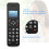 D1102B Cordless Phone with Answering Machine 3-Line LCD 4