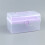 Contenitore trasparente viola portatile con maniglia 2