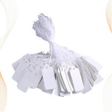 White Hanging Price Tags for Shop Use 190 pcs