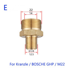 Adaptateur pour nettoyeur haute pression à mousse de neige pour lance Bosch