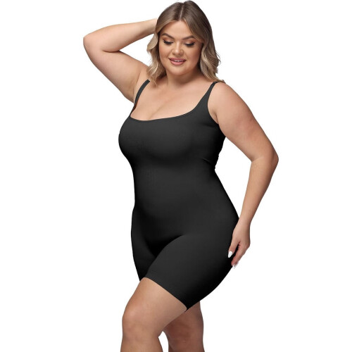 Women's Tummy Control Bodysuit Mid-Thigh Butt Lifter
