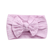 Baby headband purple nylon soft hair accessory free size