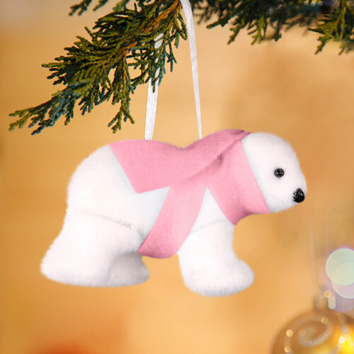 White Bear Christmas Ornaments Tree Decorations 12 pcs