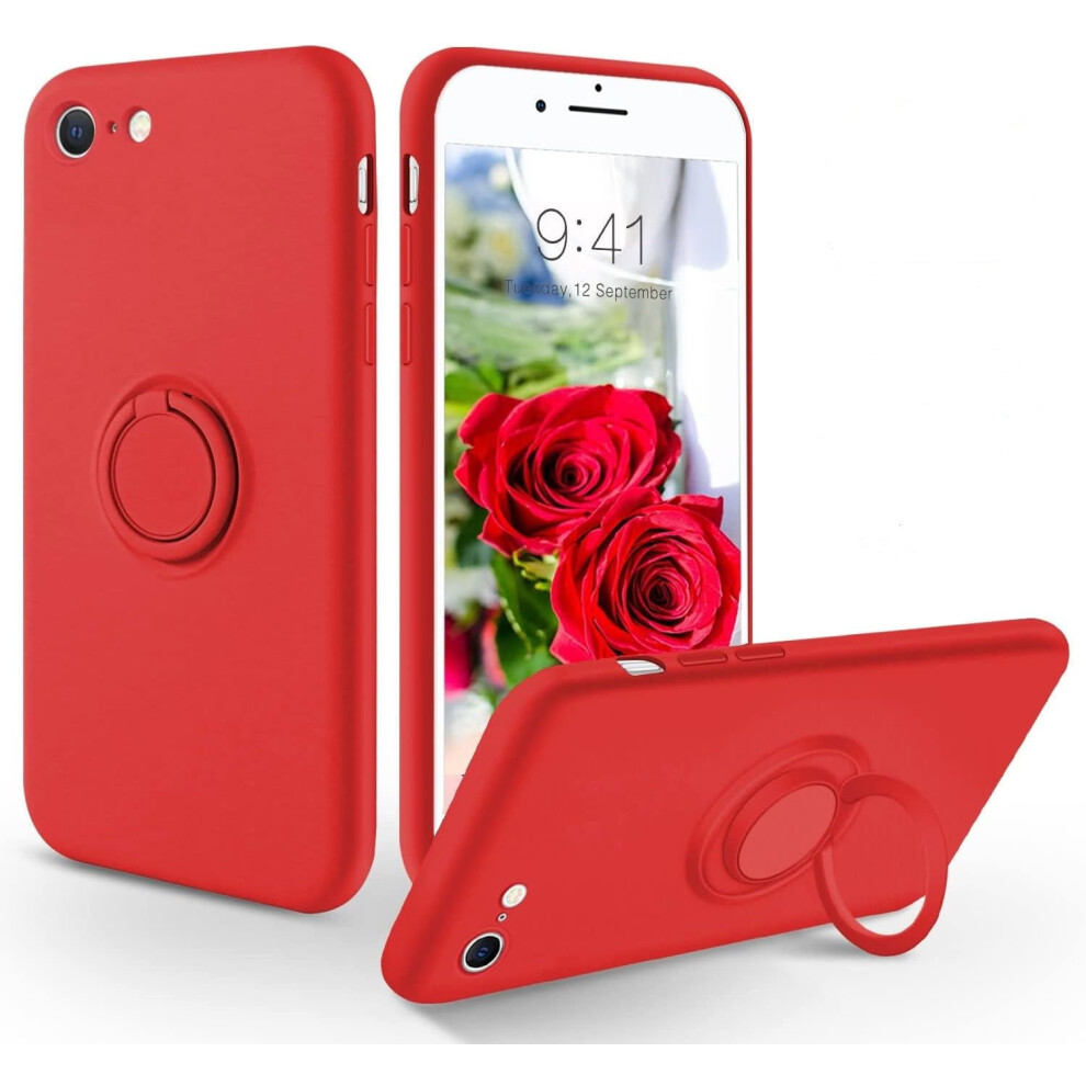 Slim Silicone Case For Iphone Se 2022/2020, 8, 7 Â Red 9180435678959
