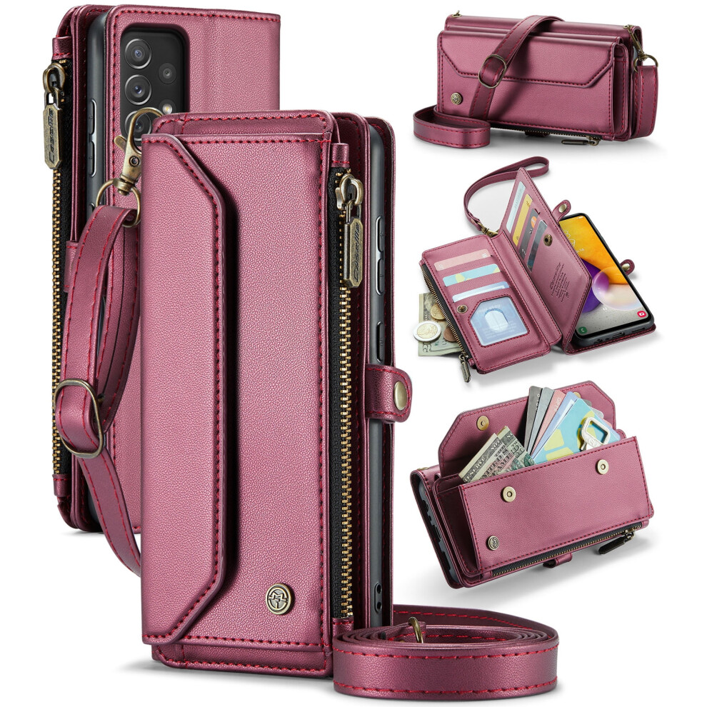 Caseme Leather Wallet Case For Samsung Galaxy A72 6.7 Inch 9087558923310