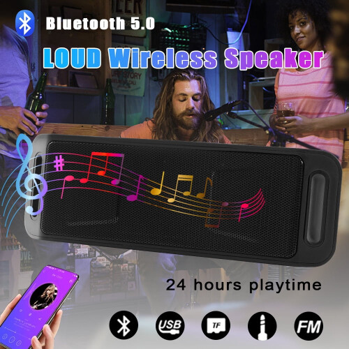 Xhy Bluetooth Speaker Portable Waterproof 5.0 Stereo 2
