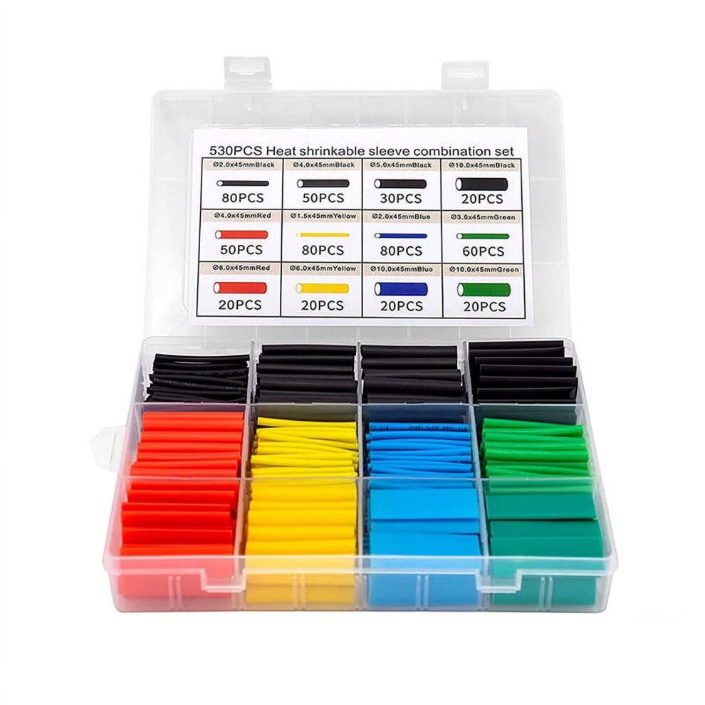 Heat Shrink Tubing Kit Electrical Insulation 560 Pcs 9180435677150