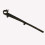 Universal Gutter Brush Clips Black Plastic 20 pcs 150 mm 8