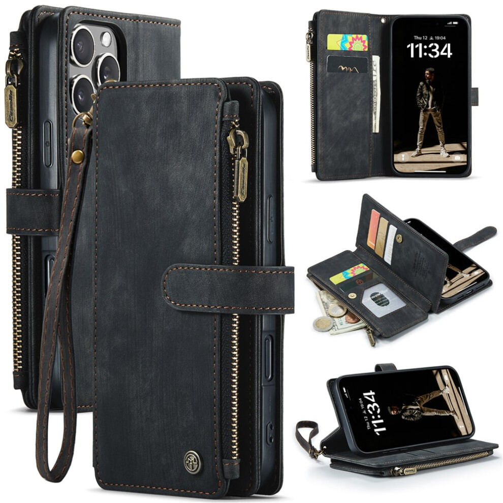 Caseme Iphone 16 Pro Wallet Case Â Pu Leather Magnetic 9165521176489