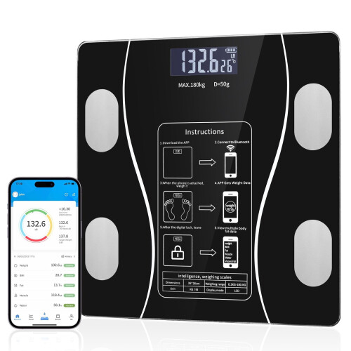 Digital Bathroom Scale Bluetooth Body Composition Analyzer