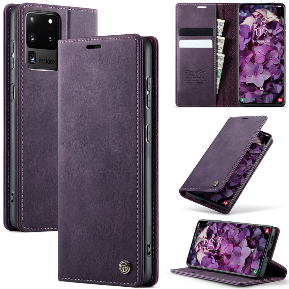 Caseme Calf Leather Wallet Case For Samsung Galaxy S20 9180435679253