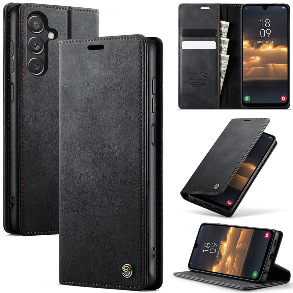 Caseme Calf Leather Wallet Case For Samsung Galaxy A24 4G 9180435681768