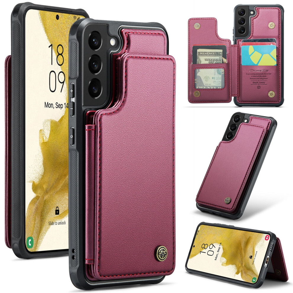 Caseme Leather Wallet Case For Samsung Galaxy S22+ With 9180435677631