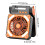 Solar-Ventilatorleuchte, tragbar, für den Außenbereich, USB-Ladefunktion, orange 4