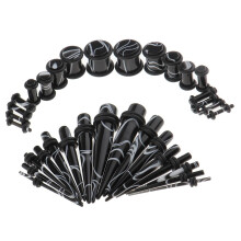 Ear Gauges Stretching Kit Acrylic Taper 32 Pieces 14G to 0G