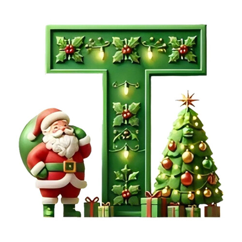Personalized Tree Pendant with 26-Letter Alphabet 1
