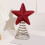 Metal Hollow Tree Topper Star Spring Base 1pc 6