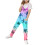 Women's Sleeveless Palm Print Hawaiian Romper with 1