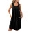 Camicia da notte da donna senza maniche, plissettata e con tasche 3