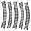 Electric Train Tracks Toy Set Black Plastic 5 Pieces 6