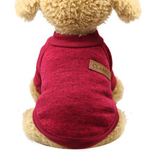 Dog Sweater Warm Winter XS Wine Red