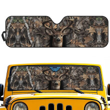 Forest Hunting Deer Windshield Sunshade UV Heat Protection