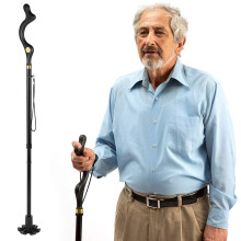 Walking Cane Adjustable Self-Standing Folding 10 Heights