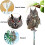 Flat Garden Owl Deterrent Plastic4-Pack 3