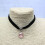 Collana girocollo da donna regolabile in ecopelle e velluto 7