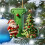 Green Personalized Christmas Ornament with Santa Tree 3