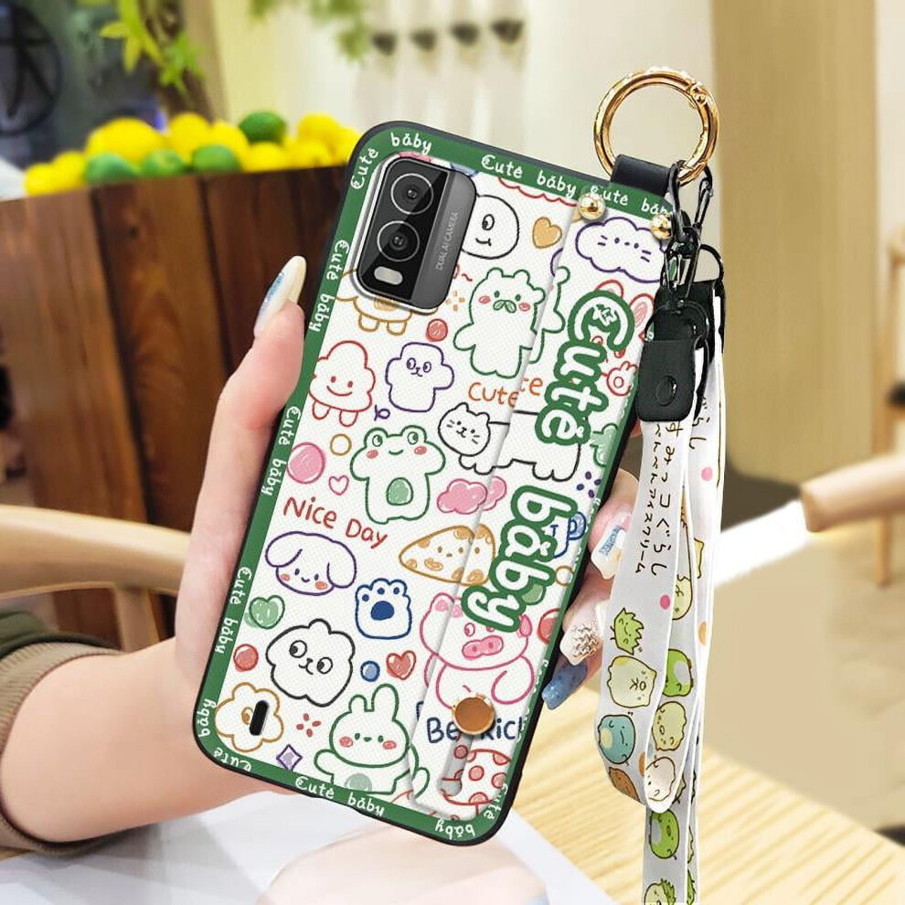 Silicone Phone Case For Nokia C210 With Wrist Strap And 9087558946388