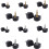 High Heel Tips Replacement Caps 20 Pairs U-Shape Black 5 1