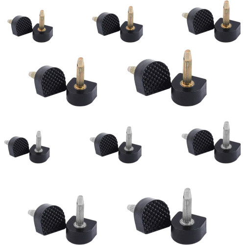 High Heel Tips Replacement Caps 20 Pairs U-Shape Black 5