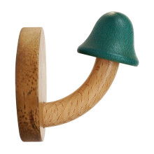 Wooden Coat Hooks, No Drill Installation Solid Wood Wall Hanger, Nordic Style Door Rear Storage for Hats Bags Scarves