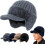 Baseball Beanie Fur-Lined Warm Knitted Hat with Ear Flaps 1