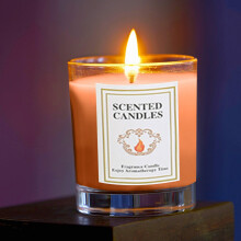 Bougie parfumée au citron de Sicile, grand pot, plus de 110 heures de durée de vie