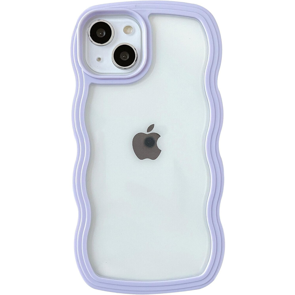 Iphone 15 Pro Shockproof Case Curly Wave Purple 9558830563444