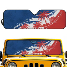French Flag Palm Tree Sun Shade for Jeep Wrangler JL/JLU &