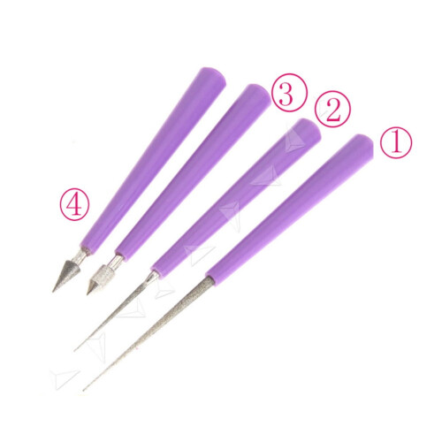 Perlenlochreibahle Nadelform 0,6–3 mm 4 Stück 1
