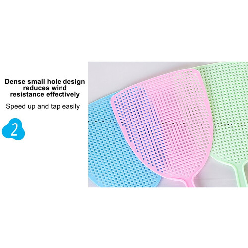 Fly Swatter Plastic Flexible Long Handle 1 Pack 2