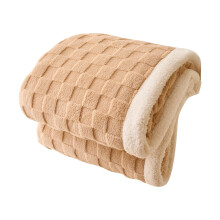 Soft Warm Thick Reversible Wool Blanket 78.7 x 90.5 in