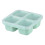 Boîte à lunch réutilisable Bento Box verte à 4 compartiments 6