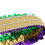Fleur De Lis Sequin Feather Headband Multicolor 6