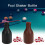 Pool shaker bottle with numbered pill compartments black 5