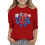 Παιδικά T-shirts με 3/4 μανίκια, στρογγυλή λαιμόκοψη, εκτύπωση 4ης Ιουλίου 1