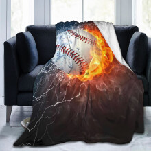 Fußball-Kuscheldecke aus Flanell, 76 x 102 cm