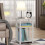 3-Tier Side Table with Plastic Bar Columbia Walnut Black 2